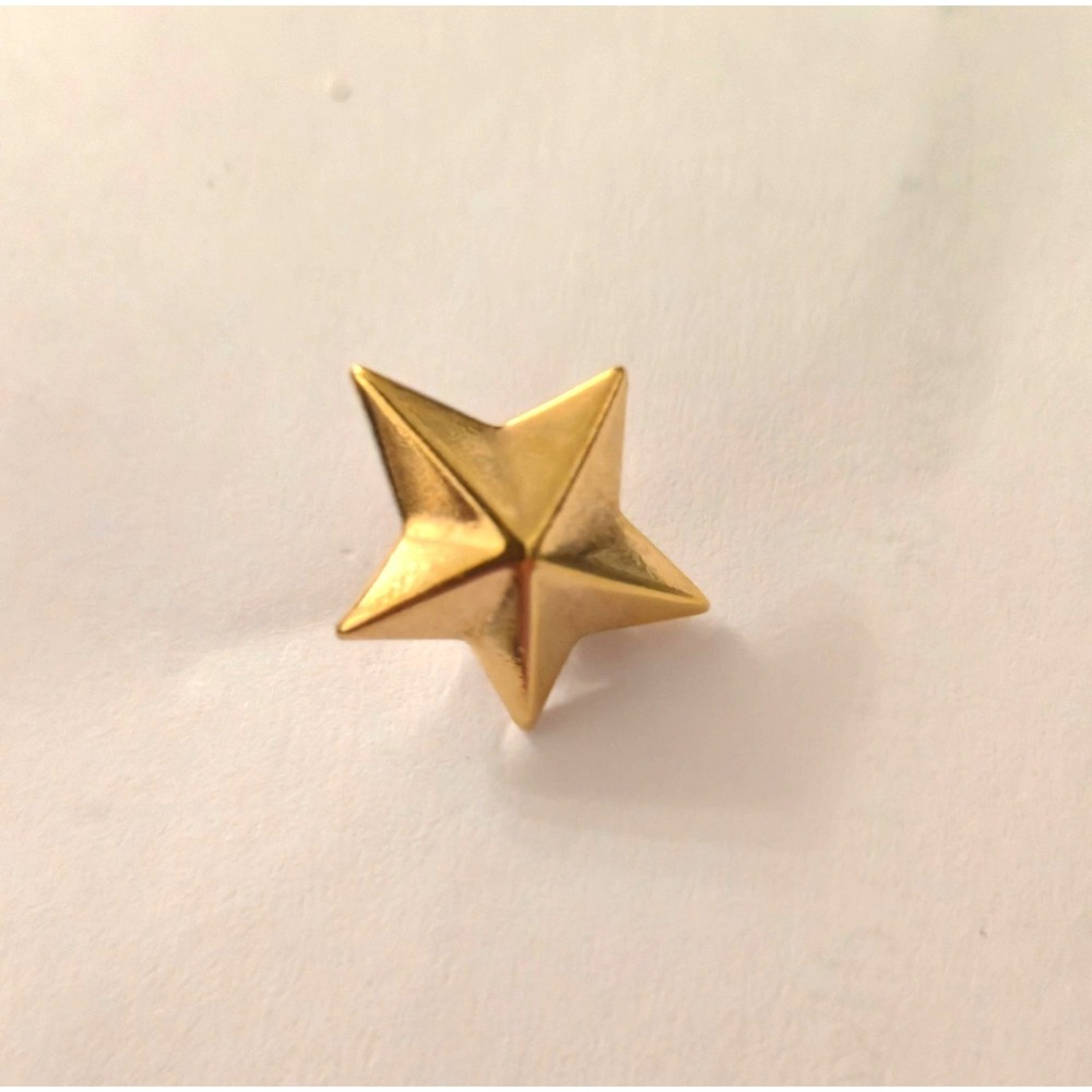 Single Gold-Tone Star Shaped Earring Missing Match Celestial Stud